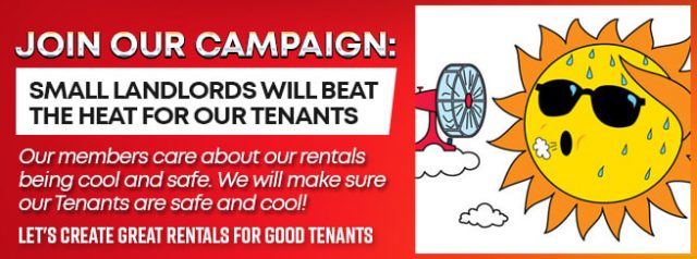 Small Landlords Campaign To Make Sure Our Tenants BEAT THE HEAT Ontario Landlords Association